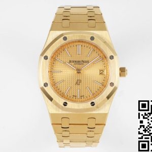 Replica Audemars Piguet Royal Oak 15202BA.OO.1240BA.02 1:1 Best Edition KZ Factory Yellow Gold
