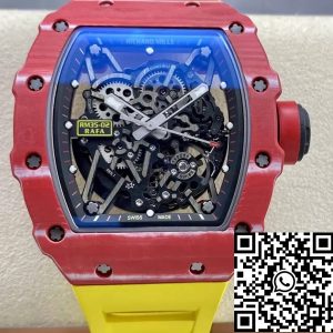 Replica Richard Mille RM35-02 1:1 Best Edition T+ Factory Red Carbon Fiber NTPT Case