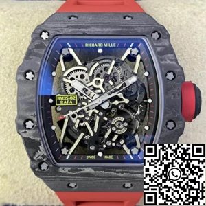 Replica Richard Mille RM35-02 1:1 Best Edition T+ Factory Carbon Fiber Skeleton Dial