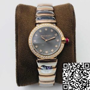 Replica Bvlgari LVCEA 1:1 Best Edition BV Factory Rose Gold Gray Dial