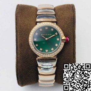 Replica Bvlgari LVCEA 1:1 Best Edition BV Factory Diamond-set Green Dial
