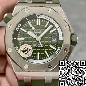 Replica Audemars Piguet Royal Oak Offshore 15710ST.OO.A052CA.01 1:1 Best Edition APS Factory Green Dial