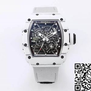 Replica Richard Mille RM35-01 1:1 Best Edition BBR Factory White Carbon Fiber Case