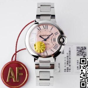 Replica Ballon Bleu De Cartier W6920100 33MM 1:1 Best Edition AF Factory Pink Dial