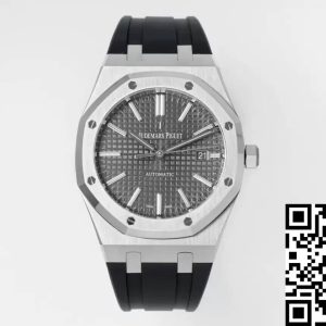 Replica Audemars Piguet Royal Oak 15400 1:1 Best Edition APS Factory Gray Dial Rubber Strap