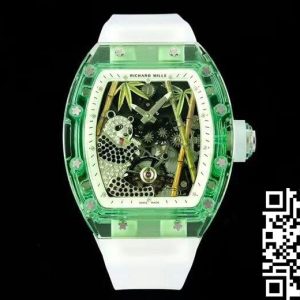 Replica Richard Mille RM26-01 Tourbillon 1:1 Best Edition RM Factory Green Transparent Case