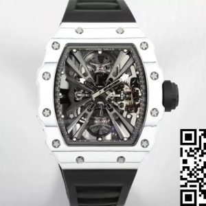 Replica Richard Mille RM12-01 Tourbillon 1:1 Best Edition RM Factory Black Rubber Strap