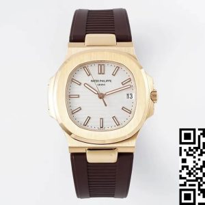 Replica Patek Philippe Nautilus 5711 1:1 Best Edition PPF Factory Brown Rubber Strap
