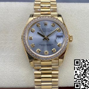 Replica Rolex Datejust M278288RBR-0028 31MM 1:1 Best Edition GS Factory Diamond Bezel