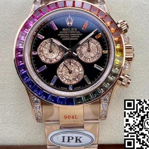 Replica Rolex Daytona 116595 RBOW 1:1 Best Edition IPK Factory Rose Gold