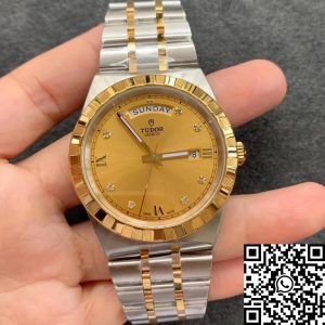 Replica Tudor Royal M28603-0006 1:1 Best Edition V7 Factory Champagne Dial