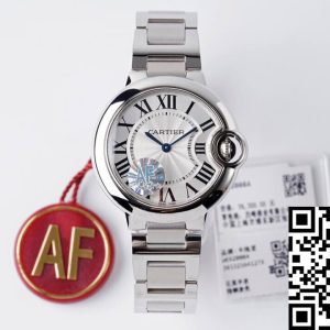 Replica Ballon Bleu De Cartier Quartz 33MM W6920084 1:1 Best Edition AF Factory Silver Dial