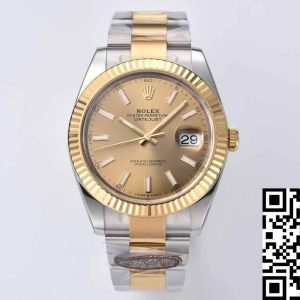 Replica Rolex Datejust 41MM M126333-0009 1:1 Best Edition Clean Factory Gold Dial