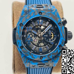 Replica Hublot BIG BANG 1:1 Best Edition HB Factory Carbon Fiber Blue Case