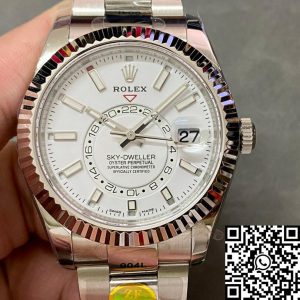 Replica Rolex Sky Dweller M336934-0003 1:1 Best Edition ZF Factory White Dial