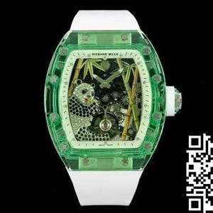 Replica Richard Mille RM26-01 Tourbillon 1:1 Best Edition RM Factory Green Skeleton Dial