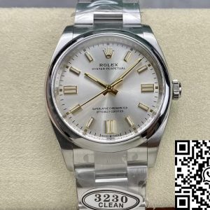 Replica Rolex Oyster Perpetual M126000-0001 36MM 1:1 Best Edition Clean Factory Silver Dial