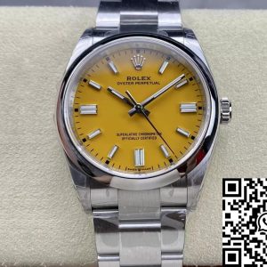 Replica Rolex Oyster Perpetual M126000-0004 36MM 1:1 Best Edition VS Factory Yellow Dial