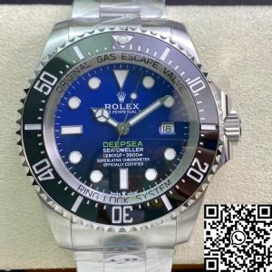Replica Rolex Deepsea Sea-Dweller 116660 “D-BLUE” AR Factory 1:1 Best Edition Swiss ETA3135 Blue/Black Dial