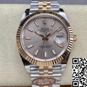 Replica Rolex Datejust 41MM M126331-0010 1:1 Best Edition Clean Factory Rose Gold