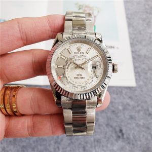 Replica Rolex Sky Dweller 904l Stainless Steel Automatic Mechanical Watch 40mm