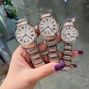 Replica Cartier Ronde 904l Stainless Steel Automatic Mechanical Watch 30mm 36mm 40mm