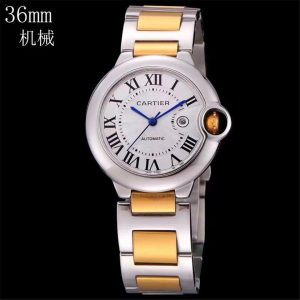 Replica Cartier Ballon Bleu 904l Stainless Steel Automatic Mechanical Watch 36mm