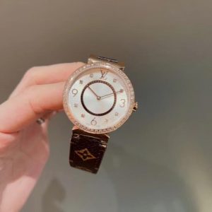 Replica LOUIS VUITTON LV 904l Stainless Steel Quartz Watch 33MM