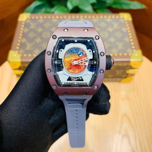 Replica Richard Mille Carbon Fiber Automatic Machine Watch 42MM
