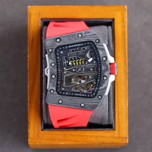 Replica Richard Mille Carbon Fiber Automatic Machine Watch 42MM