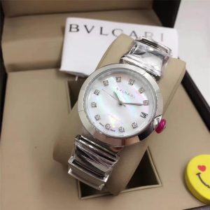Replica BVLGARI 904l Stainless Steel Quartz Watch 33MM