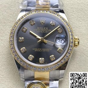 Replica Rolex Datejust m278383rbr-0021 1:1 Best Edition AR Factory Gold Strap